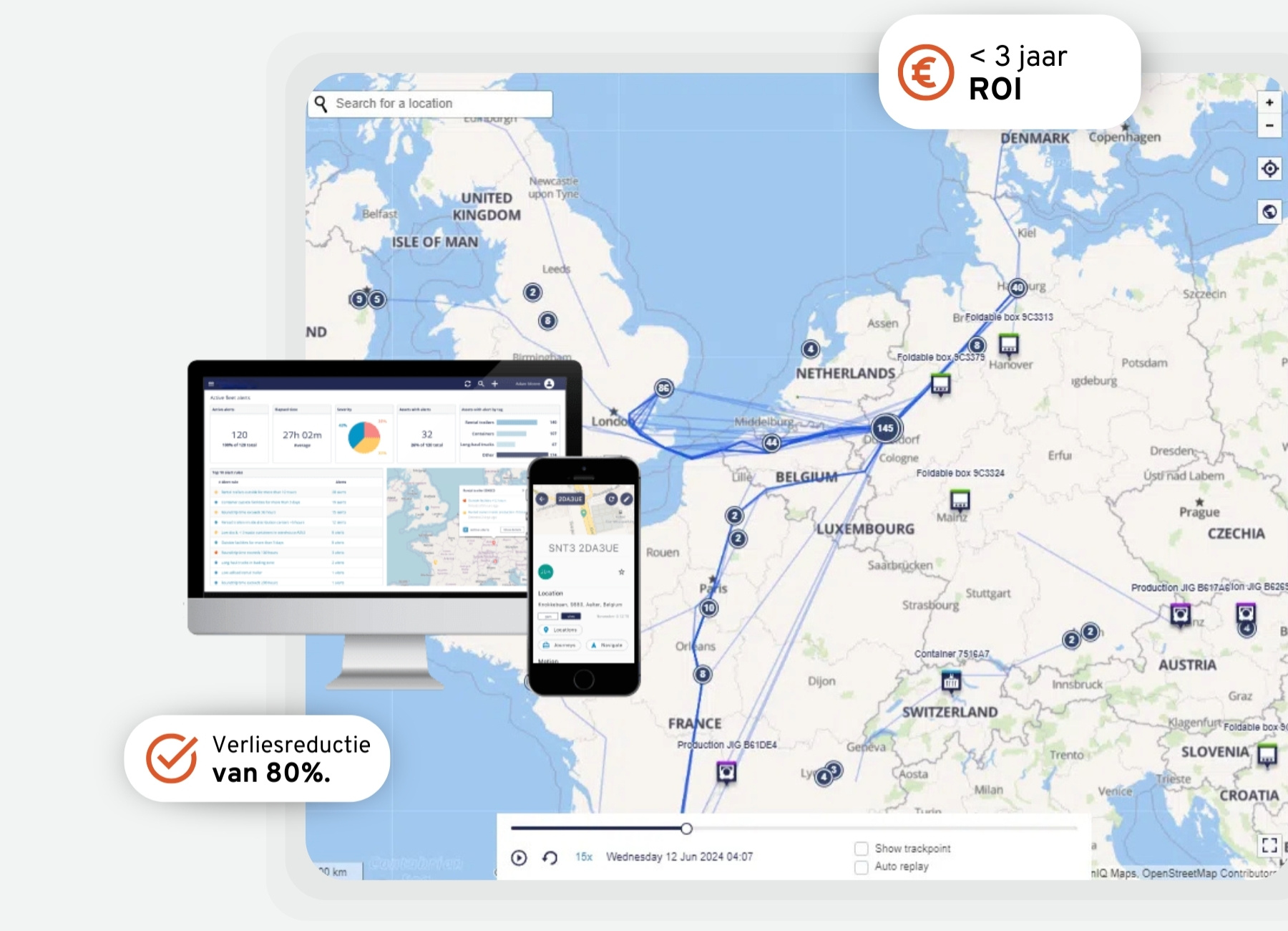 Packstatus - Digitale supply chain monitoring met track & trace software voor verliesreductie en snelle ROI