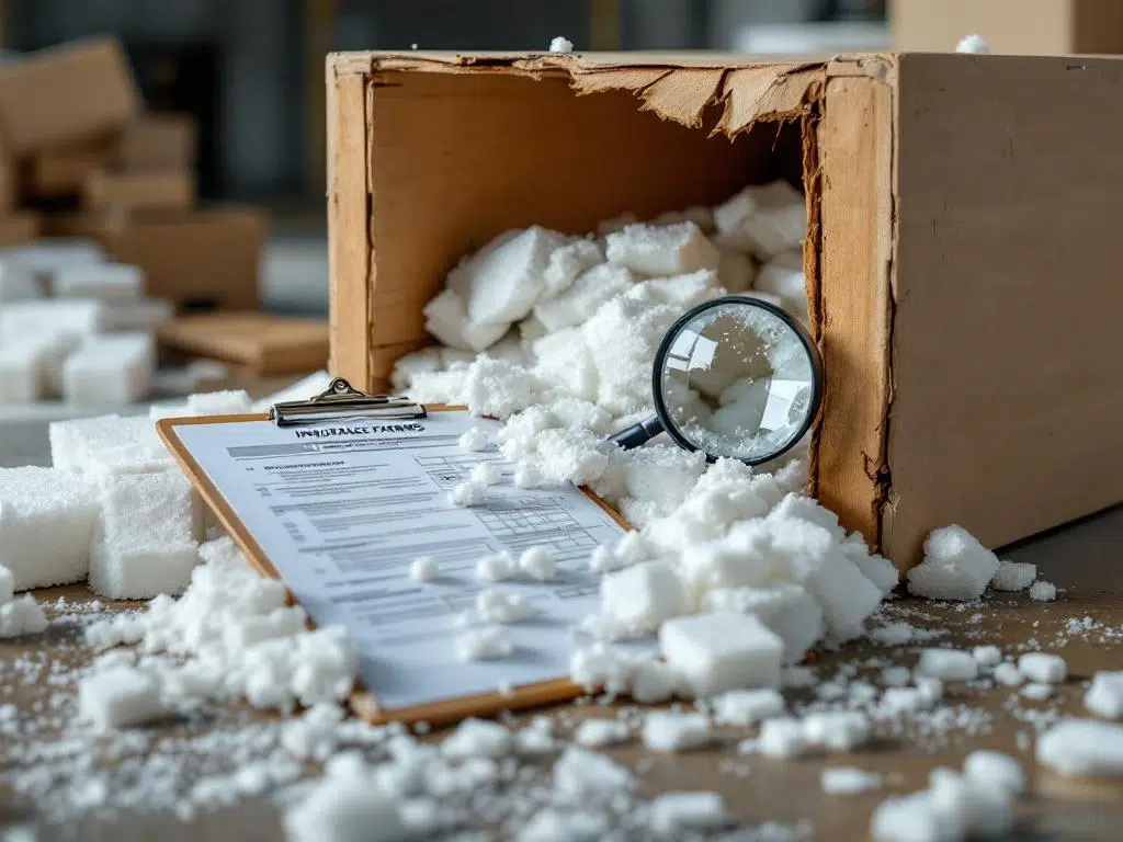 How do you report DOA damage for insurance claims?